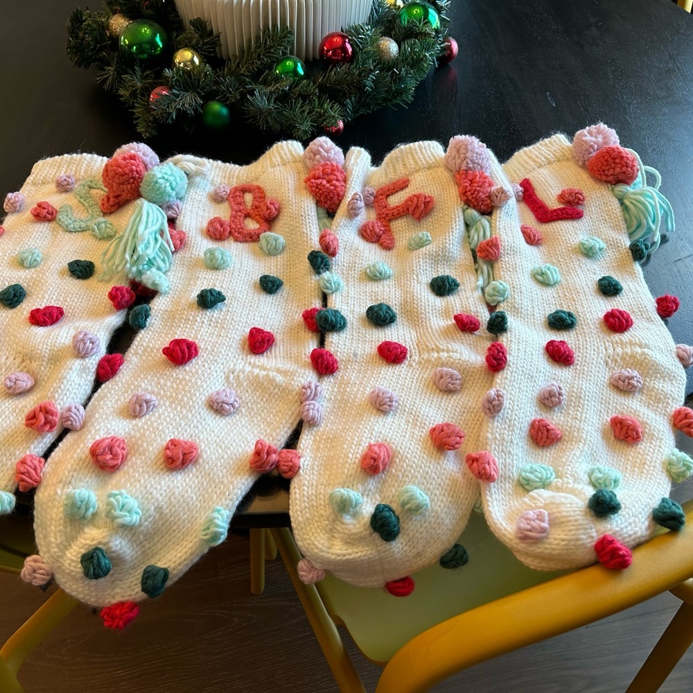 COPY - Anthropologie Pom Pom Christmas stocking